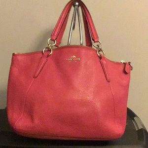 Hot Pink Coach Shoulder Bag